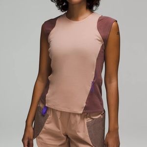 Lululemon Sz 10 Cap Sleeve Hiking Top EUC
